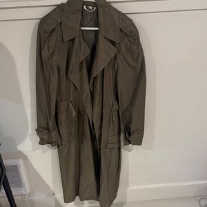 Classic Olive Waterproof Men's Trench Coat